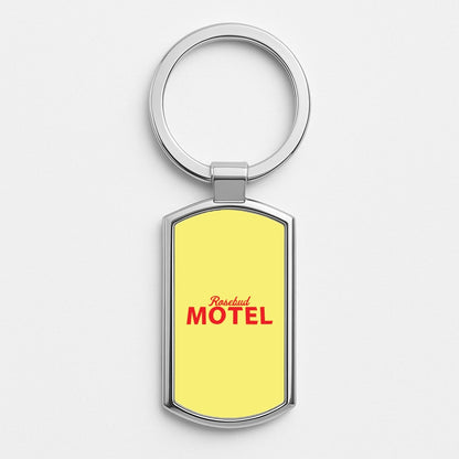 Rosebud Motel Silver Keyring