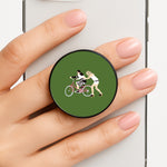 David Riding A Bike Phone Grip