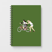David Riding A Bike Notebook 1