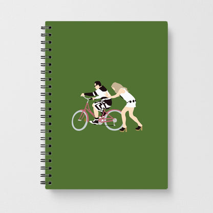 David Riding A Bike Notebook