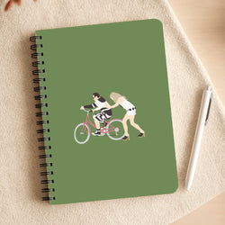 David Riding A Bike Notepad