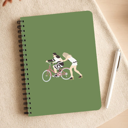 David Riding A Bike Notepad