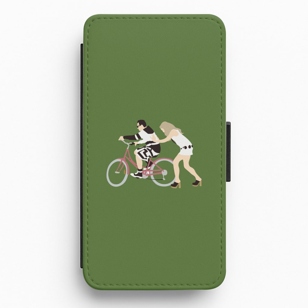 David Riding A Bike Flip / Wallet Phone Case
