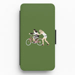 David Riding A Bike Flip / Wallet Phone Case