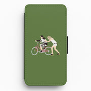 David Riding A Bike Flip / Wallet Phone Case 1