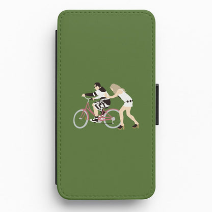 David Riding A Bike Flip / Wallet Phone Case