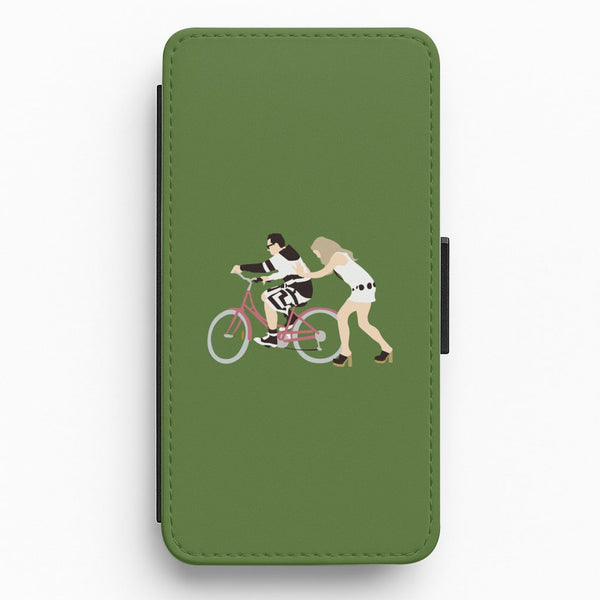 David Riding A Bike Flip / Wallet Phone Case