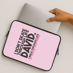 I Don't Skate Through Life David MacBook Case