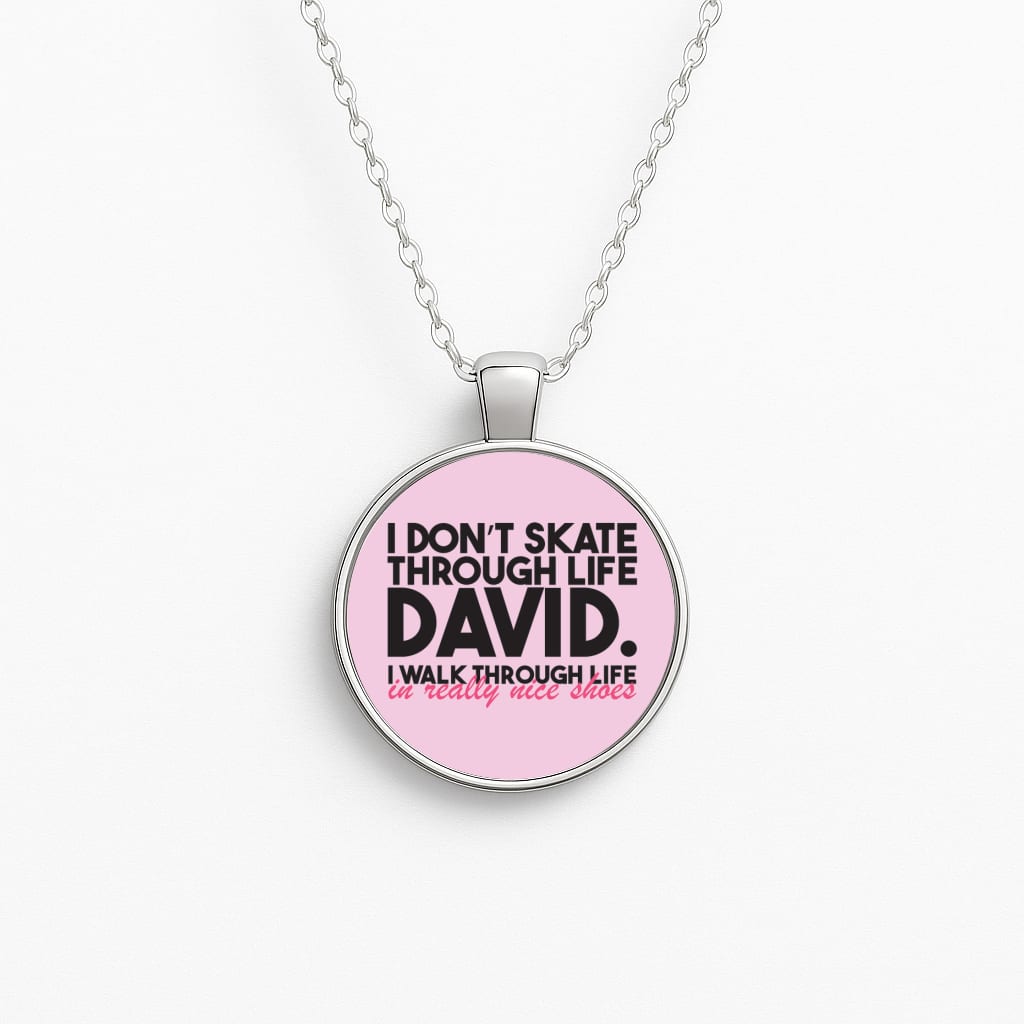 I Don't Skate Through Life David Necklace