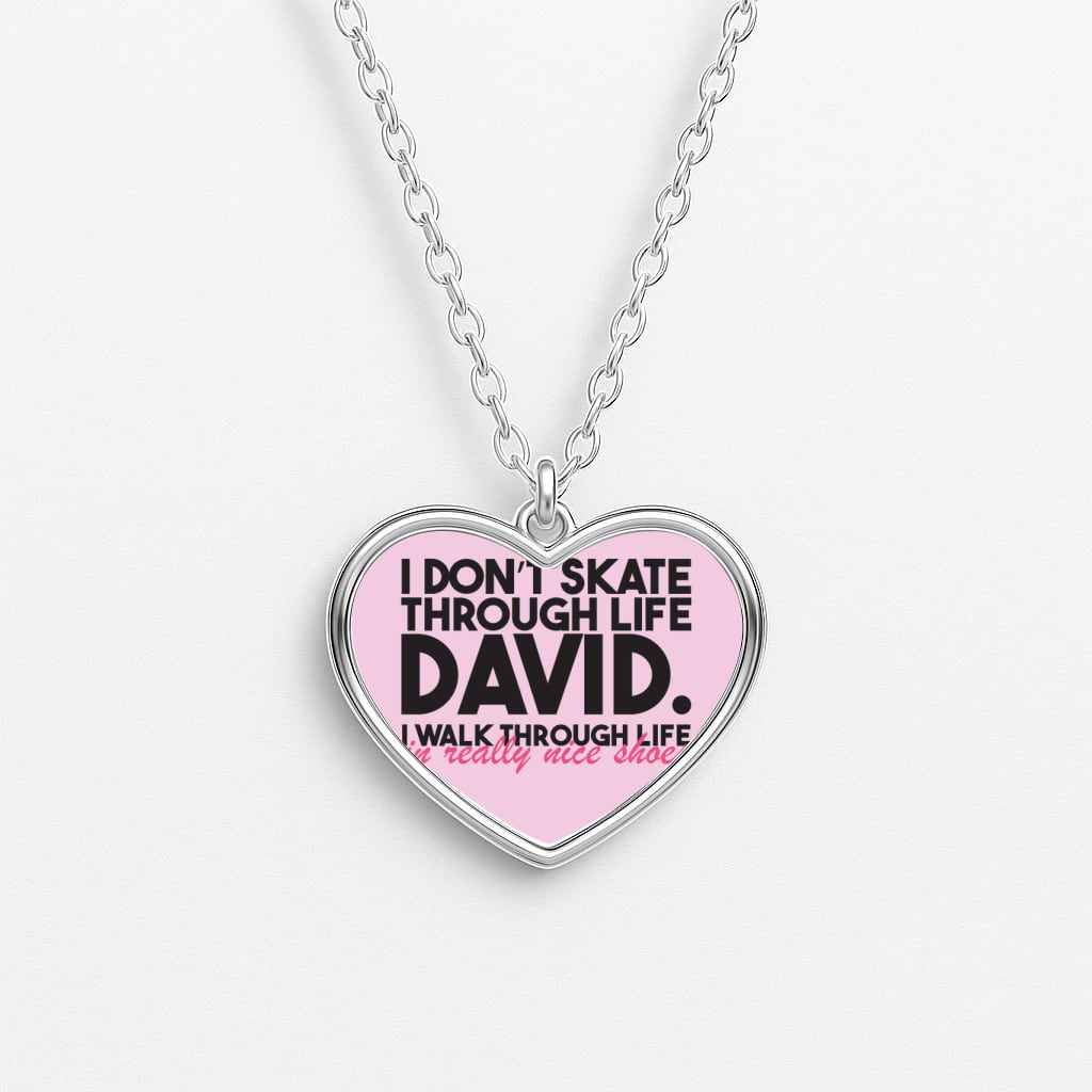 I Don't Skate Through Life David Necklace