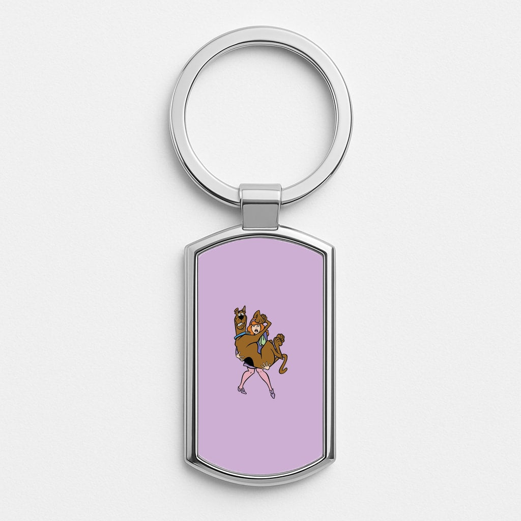 Scared - Scoob Silver Keyring