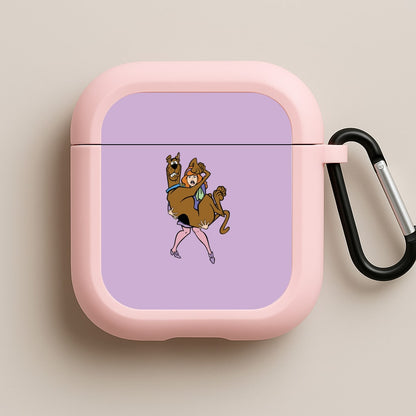 Scared - Scoob Pink AirPods Case