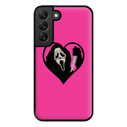 Heart face - Halloween Phone Case for Galaxy S22 Plus