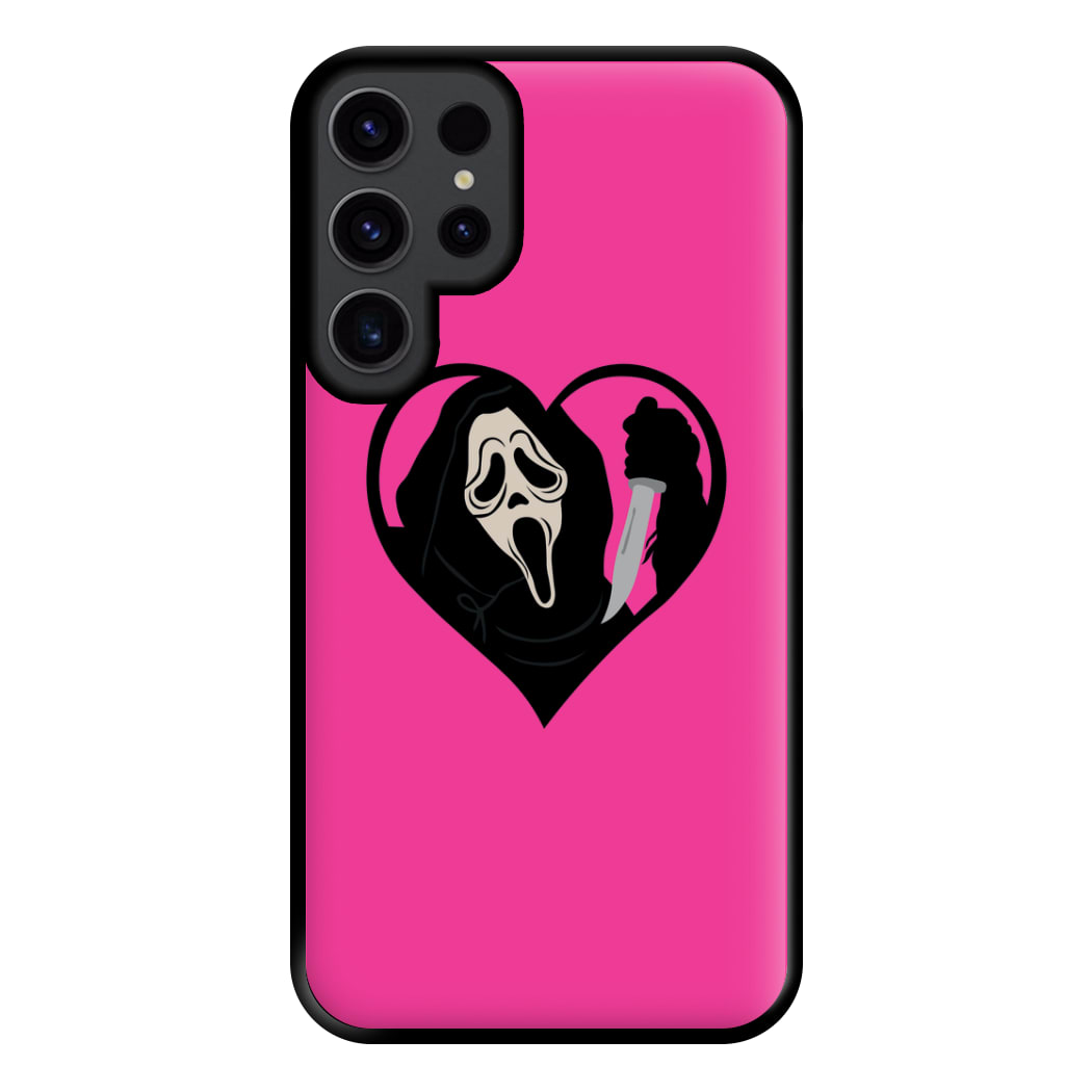 Heart face - Halloween Phone Case for Galaxy S23 Ultra