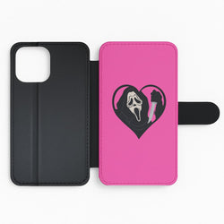 Heart face - Halloween Flip Phone Case