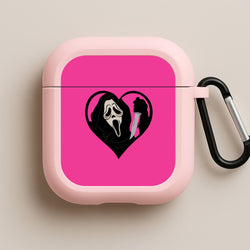 Heart face - Halloween Pink AirPods Case