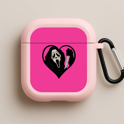 Heart face - Halloween Pink AirPods Case