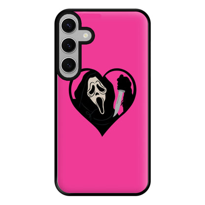 Heart face - Halloween Phone Case for Galaxy S24FE