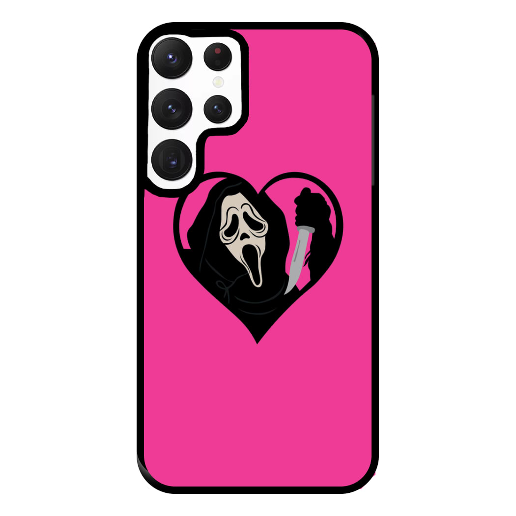 Heart face - Halloween Phone Case for Galaxy S22 Ultra