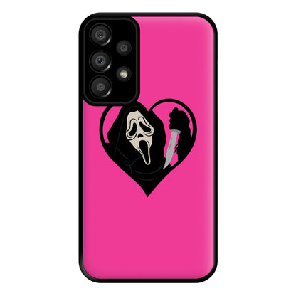 Heart face - Halloween Phone Case for Galaxy A33