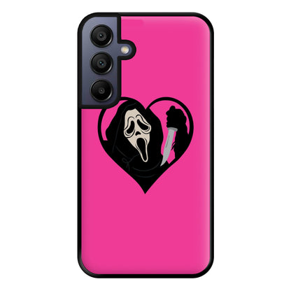 Heart face - Halloween Phone Case for Galaxy A15