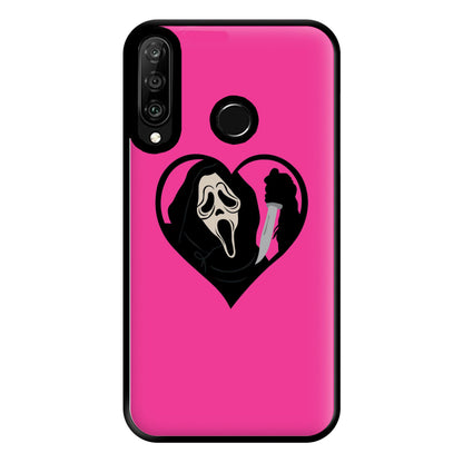 Heart face - Halloween Phone Case for Huawei P30 Lite