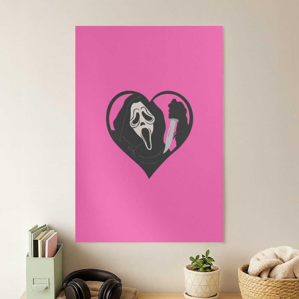 Heart face - Halloween Poster