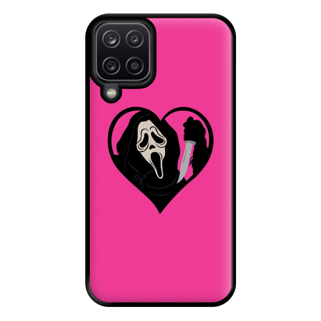 Heart face - Halloween Phone Case for Galaxy A12