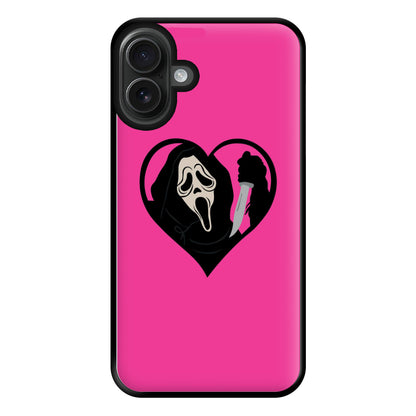 Heart face - Halloween Phone Case for iPhone 16 Plus