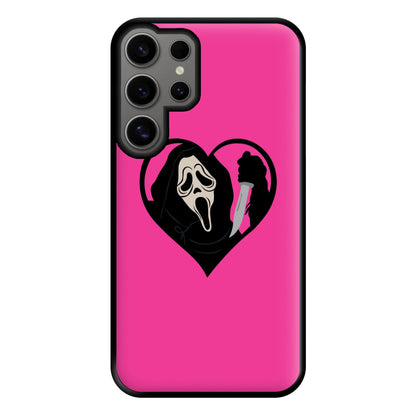 Heart face - Halloween Phone Case for Galaxy S24 Ultra