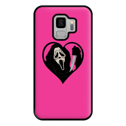 Heart face - Halloween Phone Case for Galaxy S9 Plus