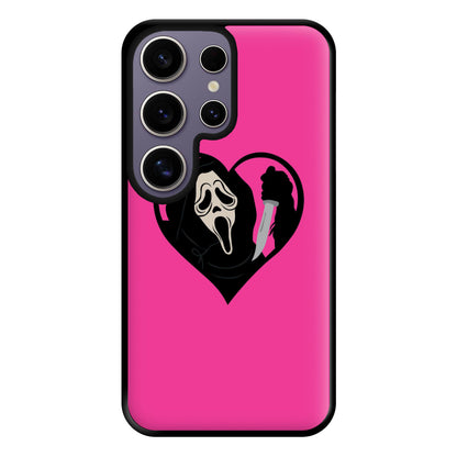 Heart face - Halloween Phone Case for Galaxy S25 Ultra