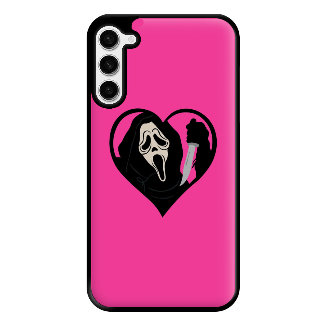 Heart face - Halloween Phone Case for Galaxy S23 Plus