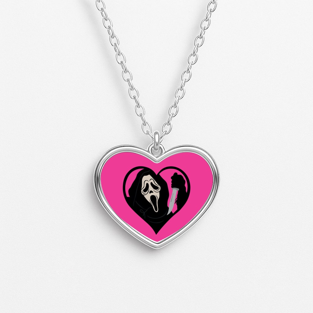Heart face - Halloween Necklace