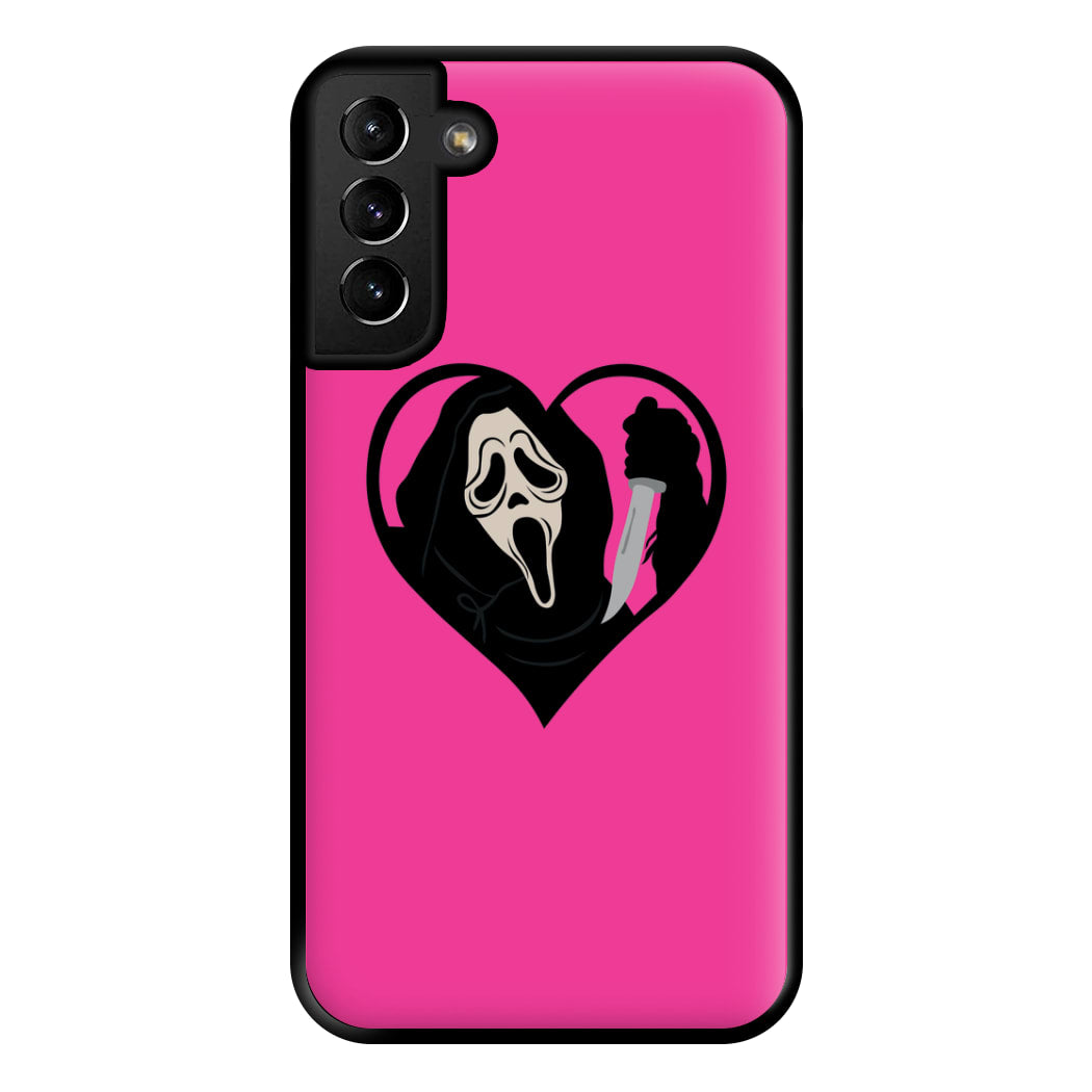 Heart face - Halloween Phone Case for Galaxy S21 Plus