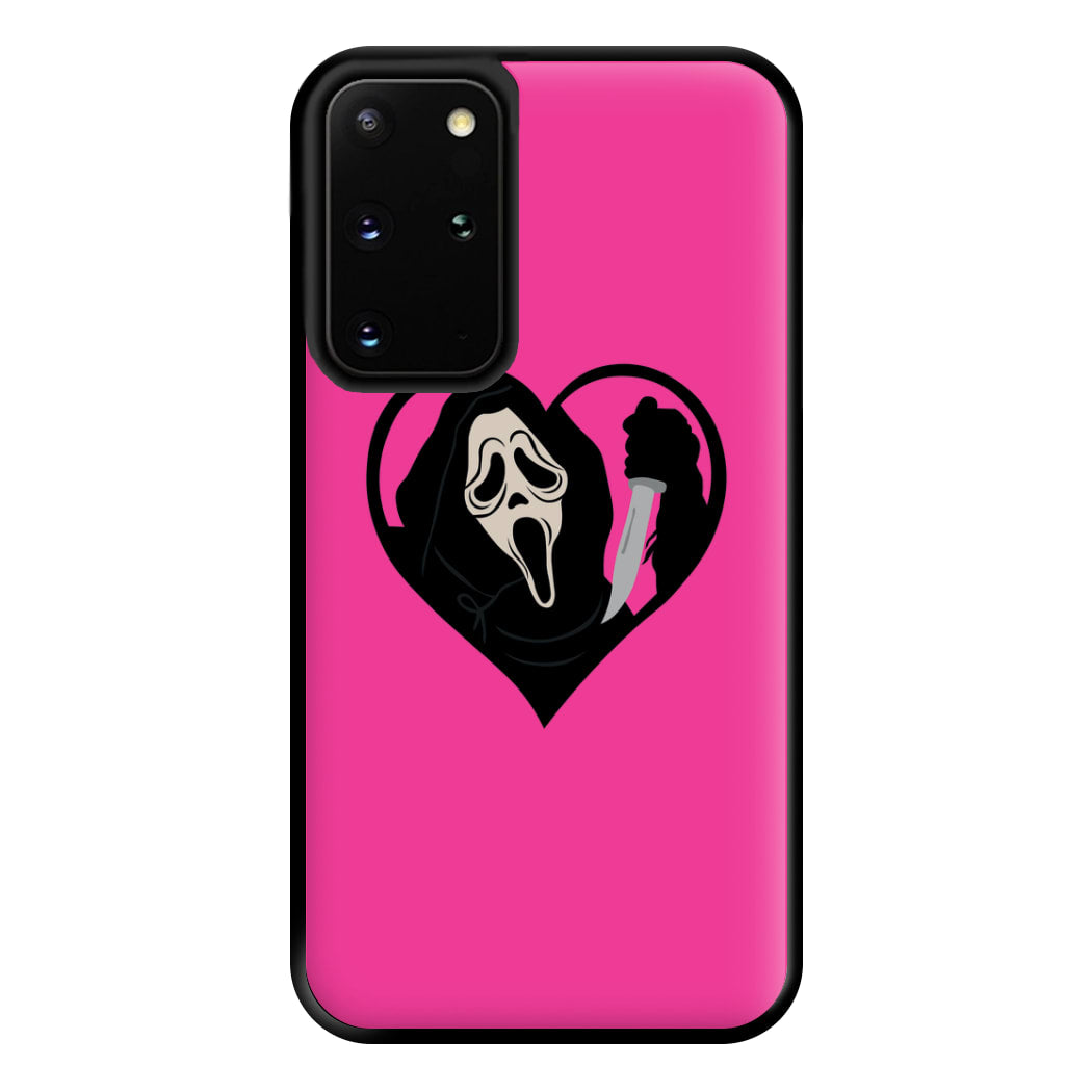 Heart face - Halloween Phone Case for Galaxy S20 Plus