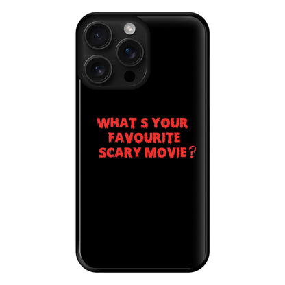 What's Your Favourite Scary Movie - Scream Phone Case for iPhone 16 Pro Max