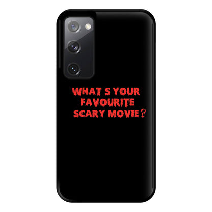 What's Your Favourite Scary Movie - Scream Phone Case for Galaxy S20FE