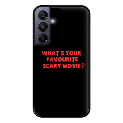 What's Your Favourite Scary Movie - Scream Phone Case for Galaxy A15