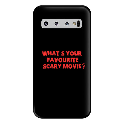 What's Your Favourite Scary Movie - Halloween Phone Case for Galaxy S10 Plus