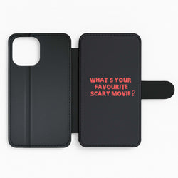 What's Your Favourite Scary Movie - Halloween Flip Phone Case