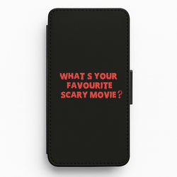 What's Your Favourite Scary Movie - Halloween Flip / Wallet Phone Case