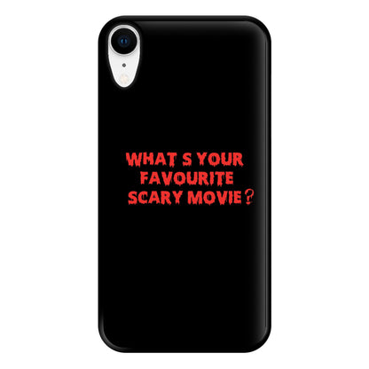 What's Your Favourite Scary Movie - Halloween Phone Case for iPhone XR