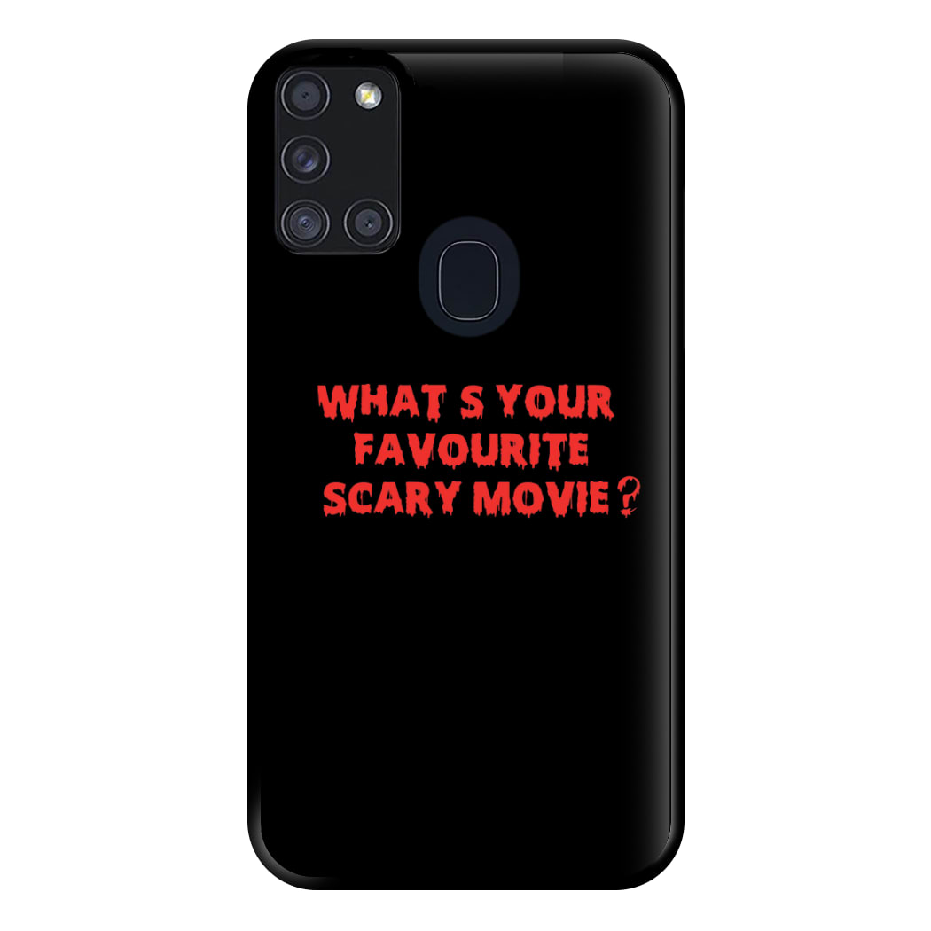 What's Your Favourite Scary Movie - Scream Phone Case for Galaxy A21s