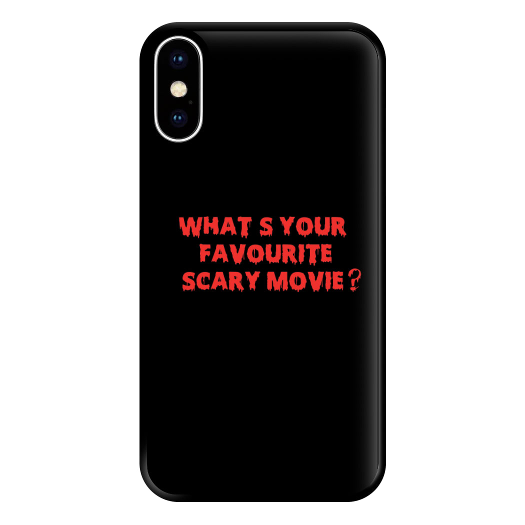 What's Your Favourite Scary Movie - Scream Phone Case for iPhone XS Max