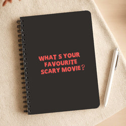 What's Your Favourite Scary Movie - Halloween Notepad