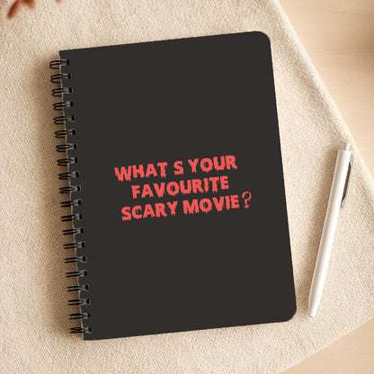 What's Your Favourite Scary Movie - Halloween Notepad