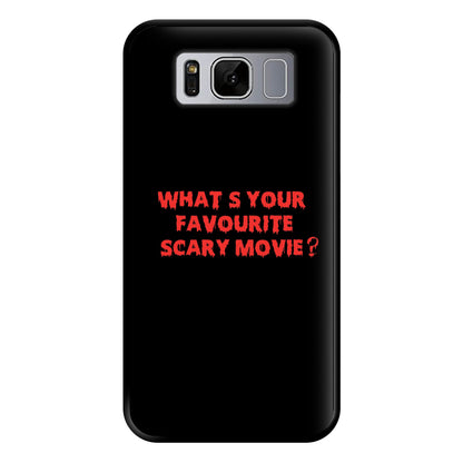 What's Your Favourite Scary Movie - Scream Phone Case for Galaxy S8 Plus