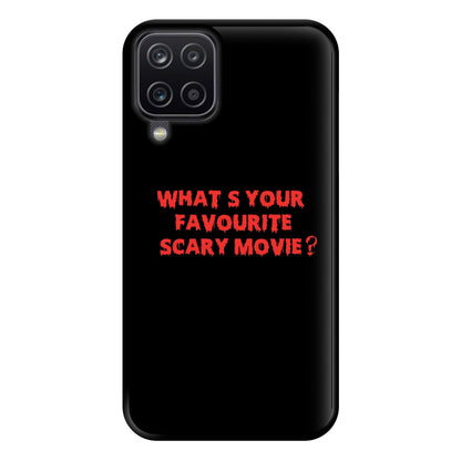 What's Your Favourite Scary Movie - Scream Phone Case for Galaxy A12