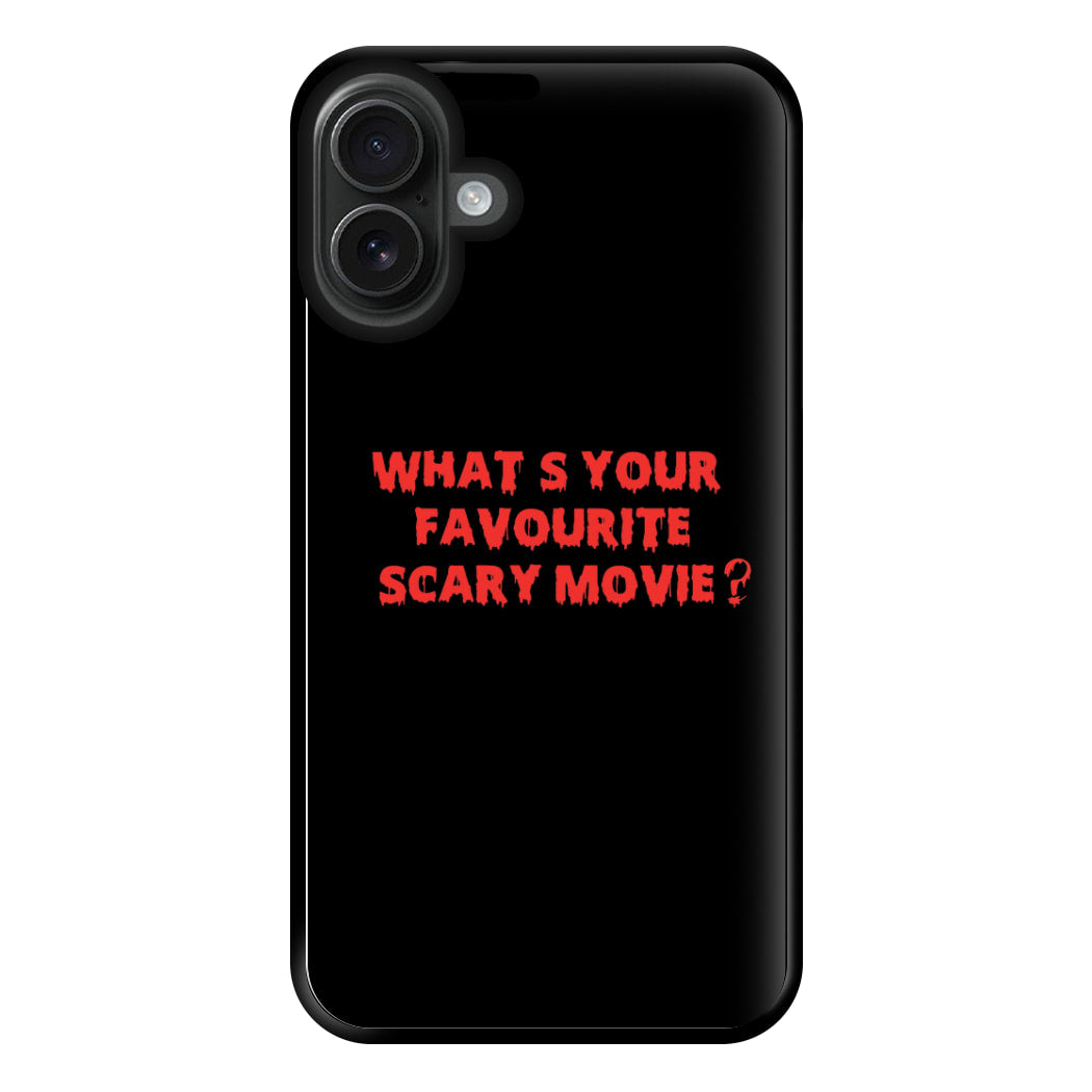 What's Your Favourite Scary Movie - Scream Phone Case for iPhone 16 Plus